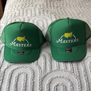 Masters Green trucker hat
